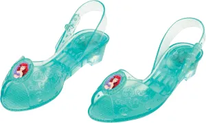 Ariel Light Up Shoes, Official Disney Princess Light-Up Costume Shoes with Ariel Emblem, Kids Size 11/12 Medium