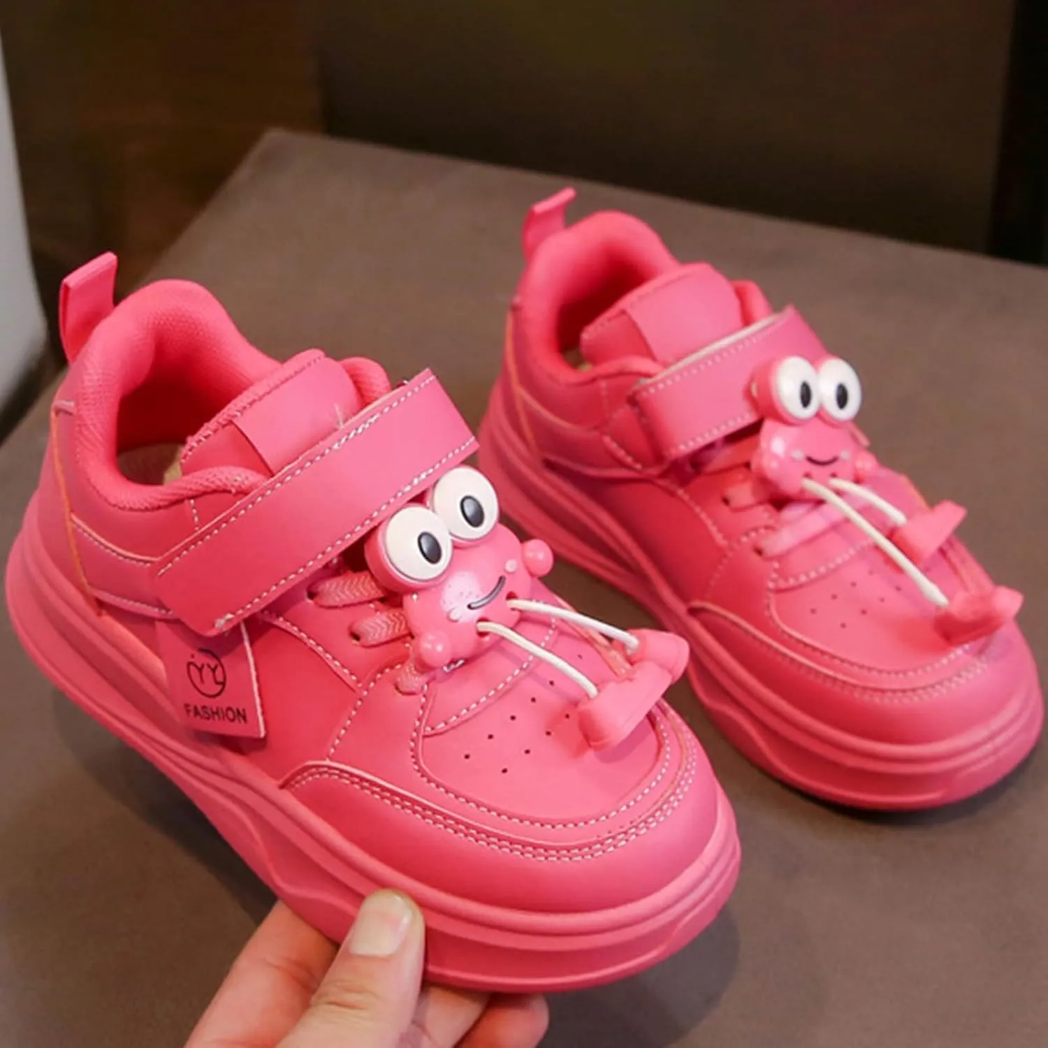 𝗖artoon Animal Sneaker for Toddler Baby Boys Girls Open Toe Memory Foam Sport Shoes Flat Sole Non Slip Breathable Shoes