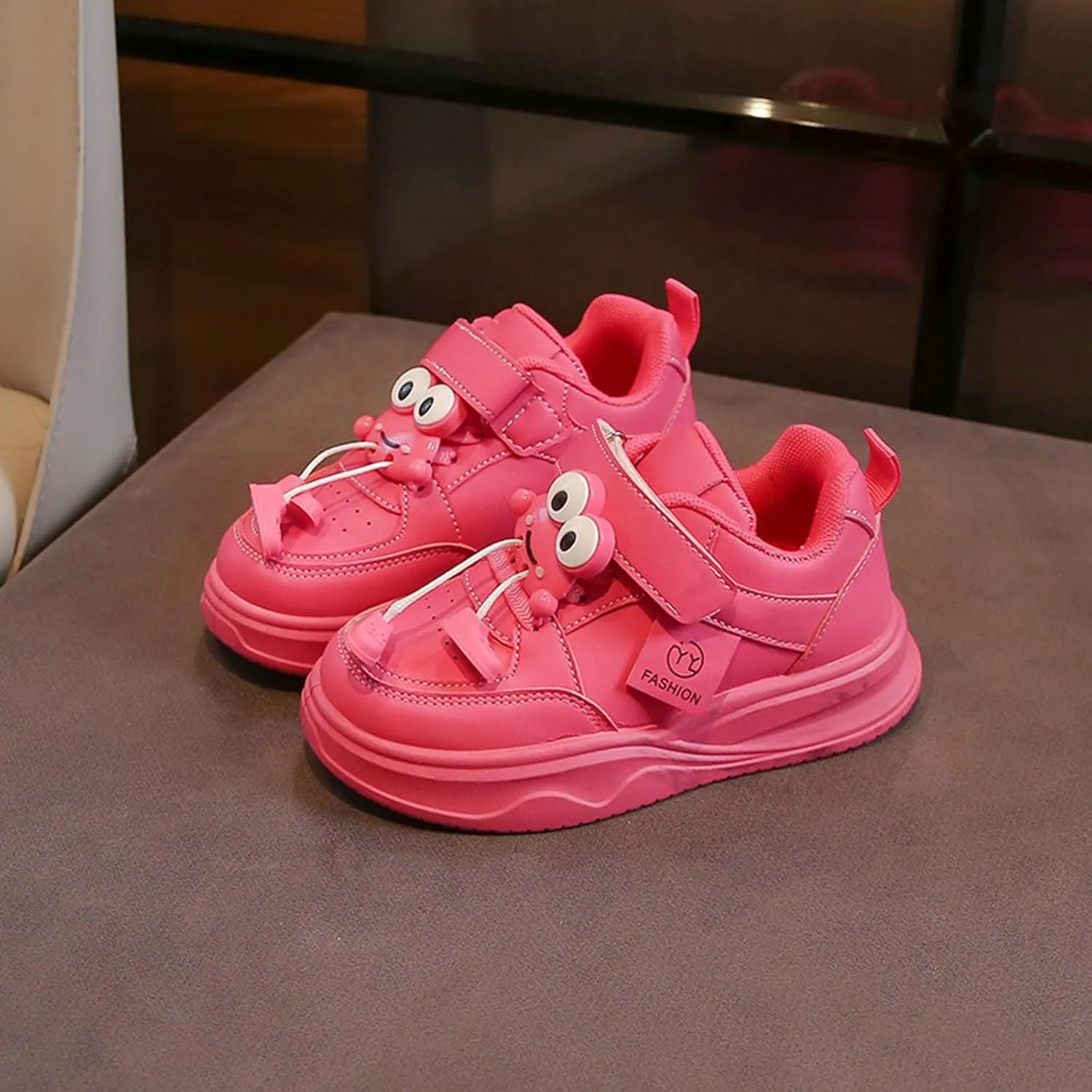 𝗖artoon Animal Sneaker for Toddler Baby Boys Girls Open Toe Memory Foam Sport Shoes Flat Sole Non Slip Breathable Shoes