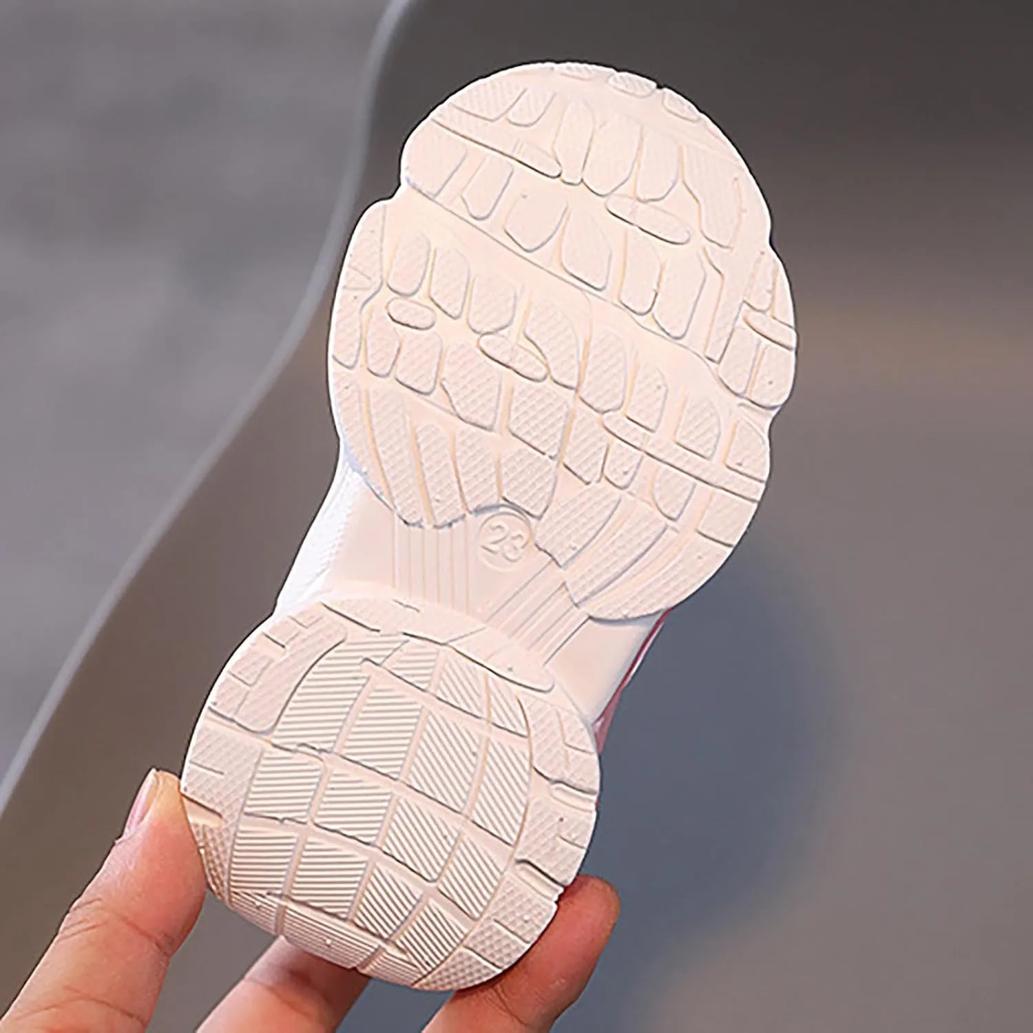 Baby Girls Mesh Lights up Sneakers Non Slip Hook Loop Breathable Princess Sport Shoes Toddler Casual Walking Shoes
