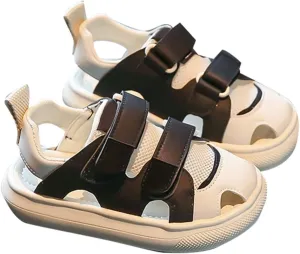 Baby Kids Girls Athletic Soft Bottom Closed Toe Sandal Mesh Casual Sports Beach Toddler Hook & Loop Shoes