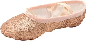 Ballet Shoes Split-Sole Glitter Flat Yoga Dance Shoes for Girls Toddler/Kid Pin Ballet Slippers Performance