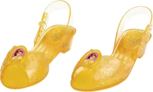 Belle Light Up Shoes, Official Disney Princess Light-Up Costume Shoes with Belle Emblem, Kids Size 11/12 Medium
