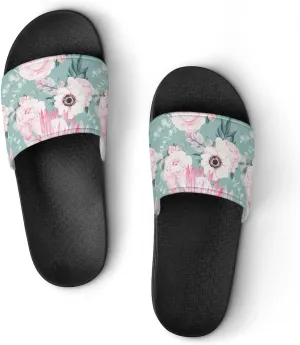 Bird Flower PVC Sandals Man's Womans Casual Slippers House Lightweight Loafers Quick Drying Breathable Beach
