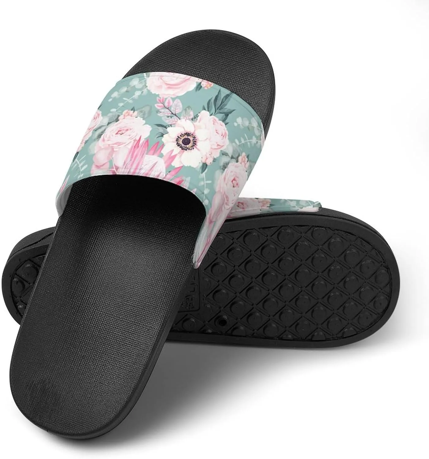 Bird Flower PVC Sandals Man's Womans Casual Slippers House Lightweight Loafers Quick Drying Breathable Beach