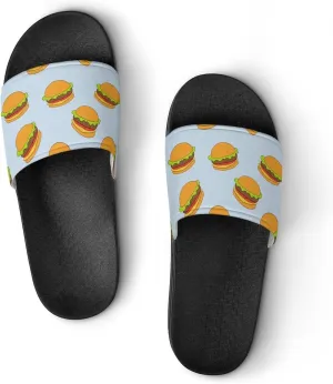 Blue Hamburg PVC Sandals Man's Women Casual Slippers House Lightweight Loafers Quick Drying Portable Travel