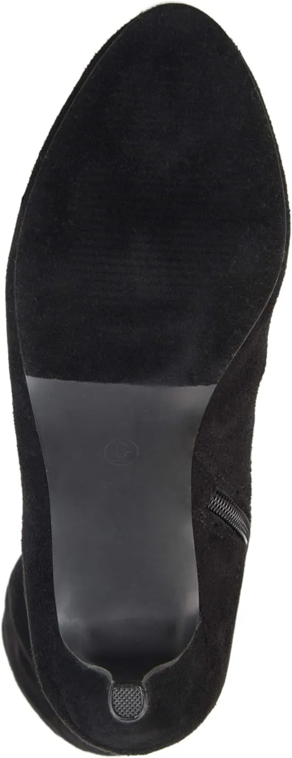 Brinley Co. Womens Regular and Wide Calf Vintage Almond Toe Over-the-knee Boots