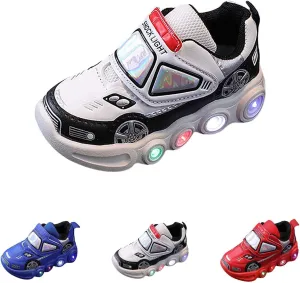 Children's Casual Shoes Boys Breathable Non-Slip Light Sneakers Unisex Luminous Sneakers Girls Sport Running Shoes