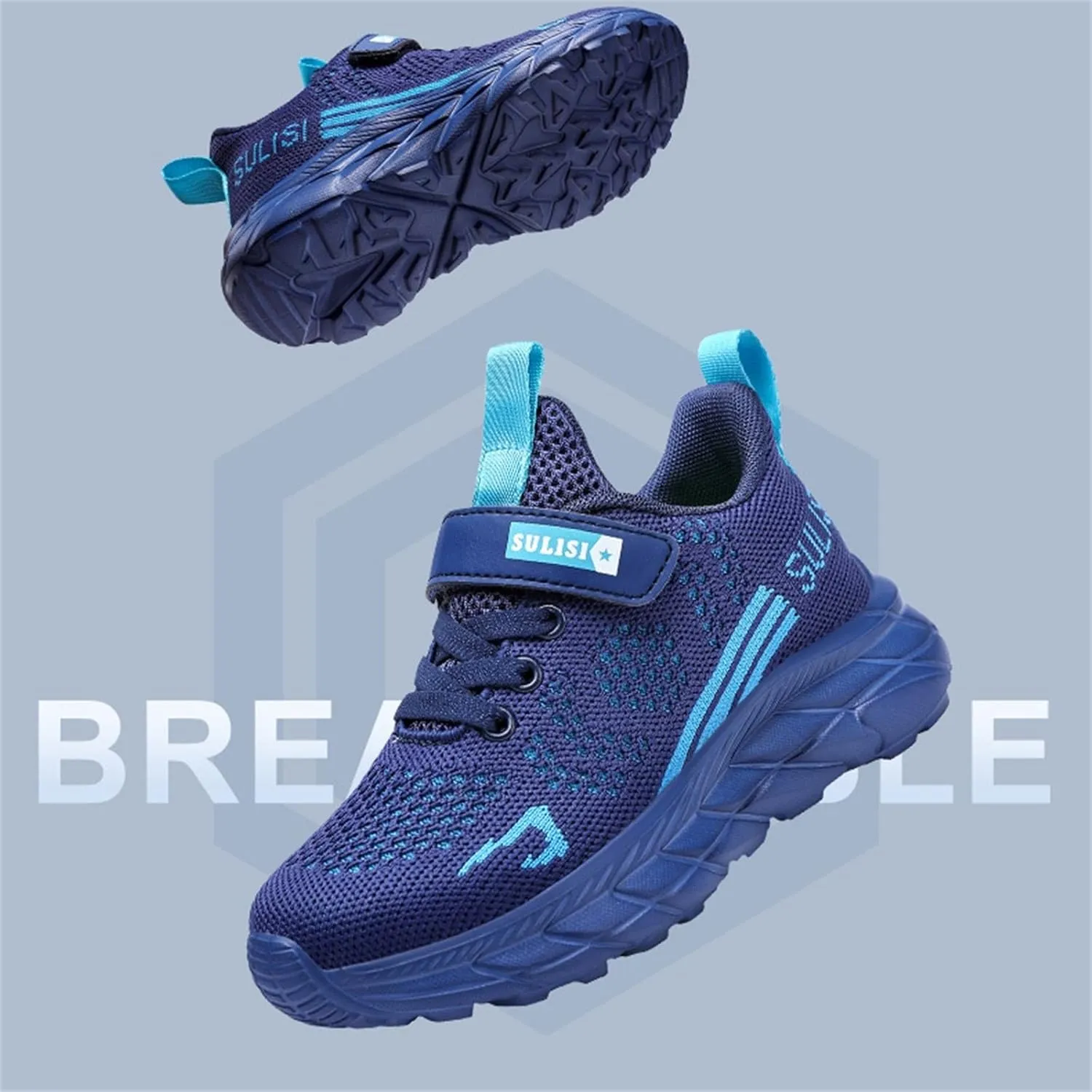 Childrens Mesh Sport Shoes Chunky Open Toe Sneaker Big Kids Boys Girls Outdoor Running Shoes Breathable Light Fashion