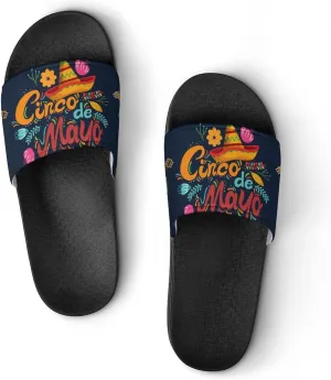 Cinco De Mayo PVC Sandals Mans Women Casual Slippers House Lightweight Loafers Comfortable Wear Beach Open
