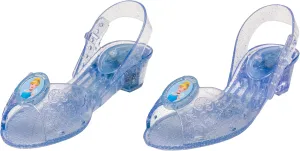 Cinderella Light Up Shoes, Official Disney Princess Light-Up Costume Shoes with Cinderella Emblem, Kids Size 11/12 Medium