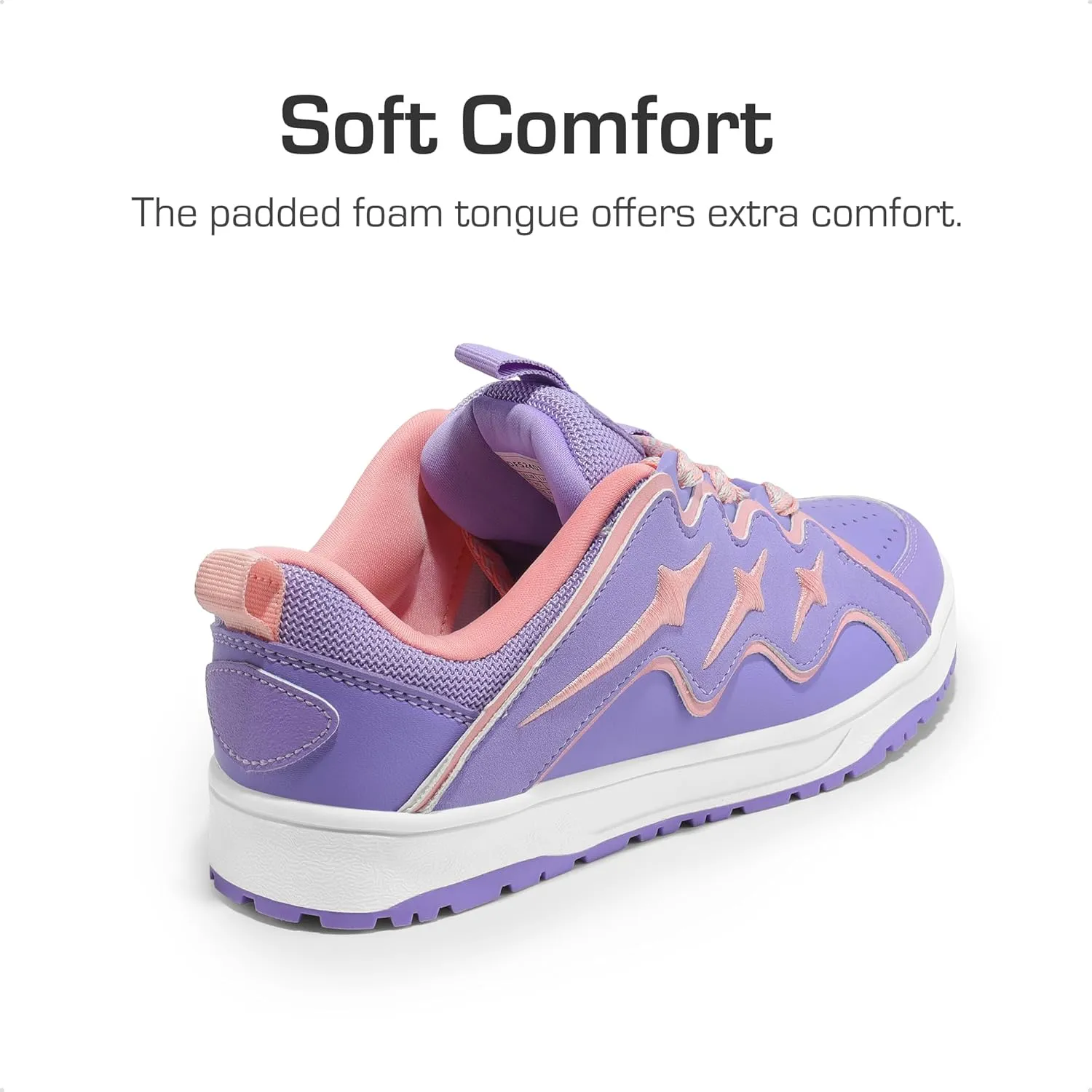 DREAM PAIRS Kid Shoes Boys Girls Sneakers Lace Up Skate Shoes Durable Walking Casual Shoes