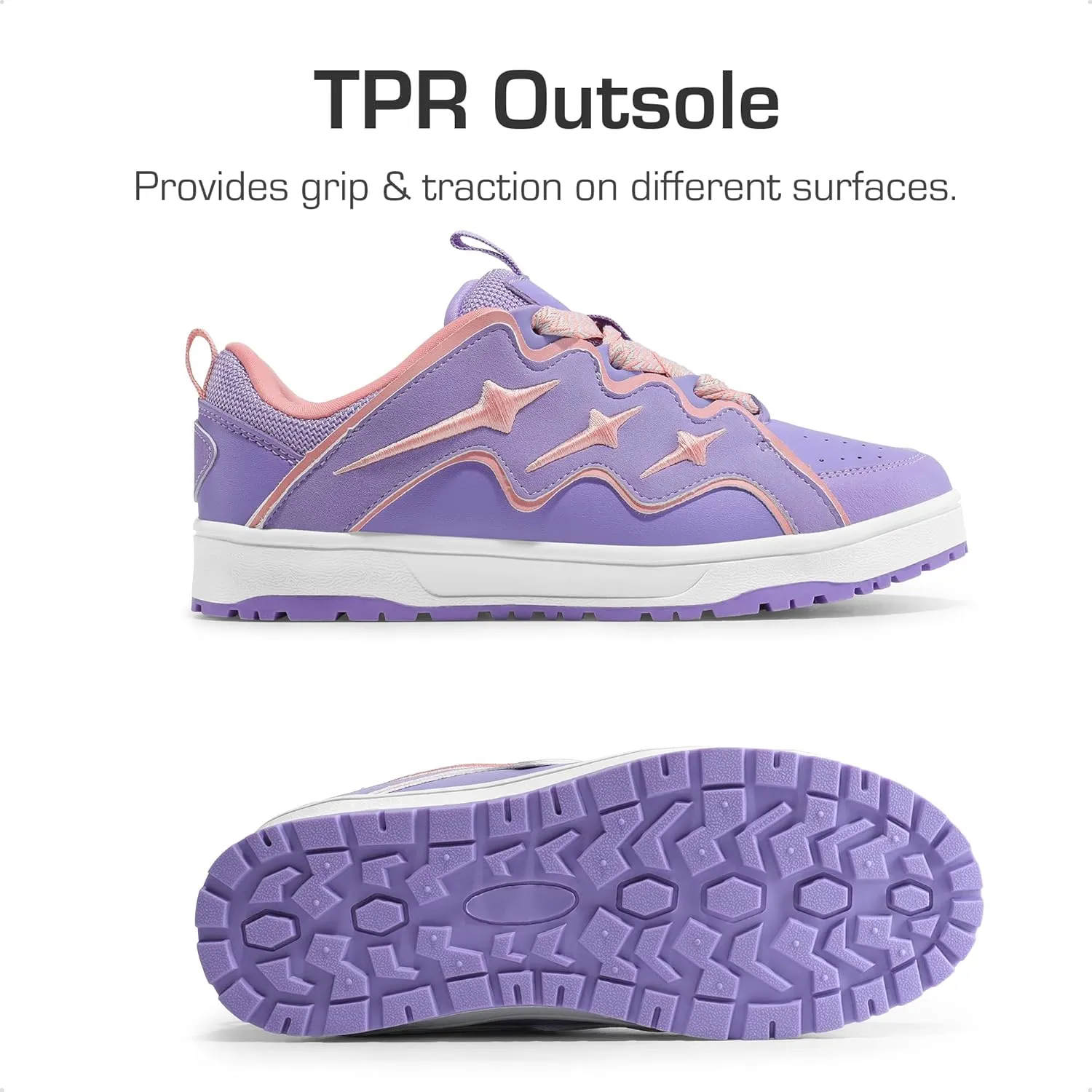 DREAM PAIRS Kid Shoes Boys Girls Sneakers Lace Up Skate Shoes Durable Walking Casual Shoes