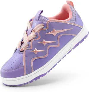 DREAM PAIRS Kid Shoes Boys Girls Sneakers Lace Up Skate Shoes Durable Walking Casual Shoes