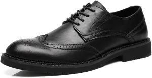 Dress Shoes for Men Men's Casual Leather Flat Shoes Comfortable Stylish Everyday Footwear