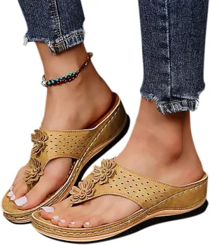 Eduavar Summer Sandals for Women 2023, Womens Sandals Dressy Summer Breathable Flip Flops Summer Beach Sandals Slippers