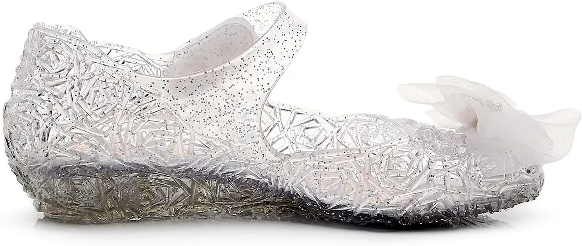 Frozen Elsa Jelly Sandals for Toddler Girls - Princess Dress Up Shoes for Cosplay & Birthday Party