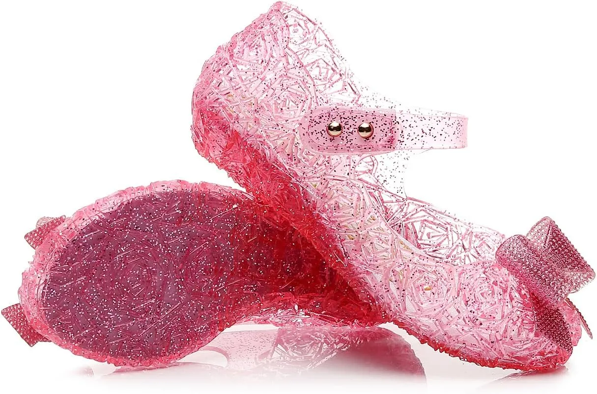 Frozen Elsa Jelly Sandals for Toddler Girls - Princess Dress Up Shoes for Cosplay & Birthday Party