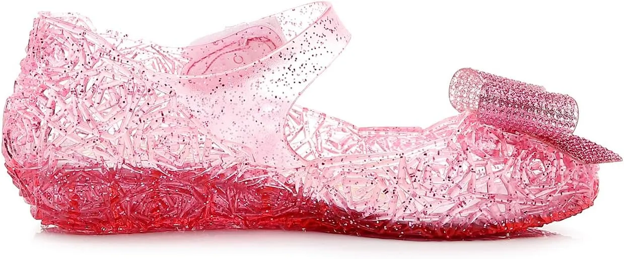 Frozen Elsa Jelly Sandals for Toddler Girls - Princess Dress Up Shoes for Cosplay & Birthday Party