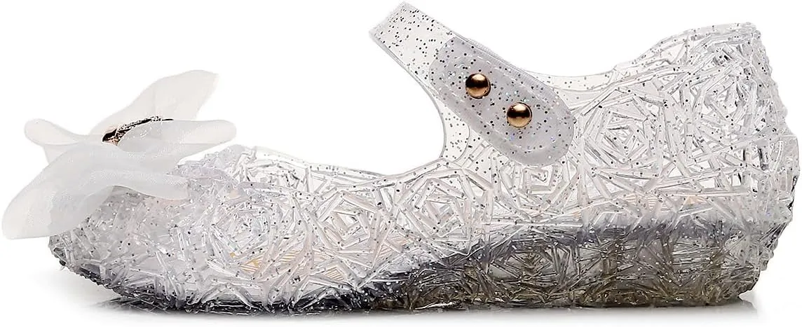 Frozen Elsa Jelly Sandals for Toddler Girls - Princess Dress Up Shoes for Cosplay & Birthday Party