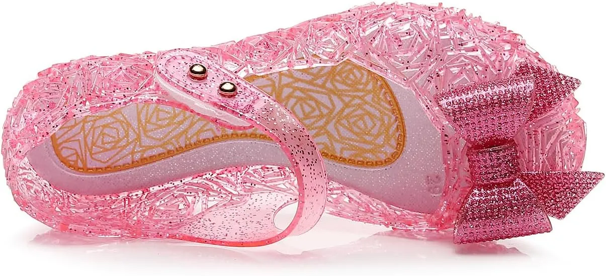 Frozen Elsa Jelly Sandals for Toddler Girls - Princess Dress Up Shoes for Cosplay & Birthday Party