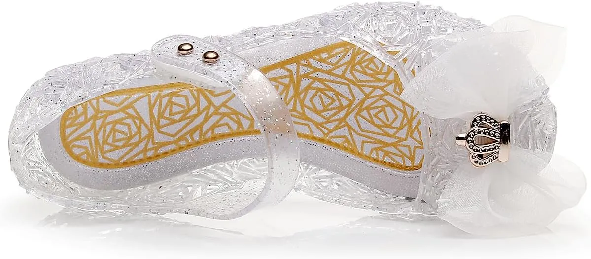 Frozen Elsa Jelly Sandals for Toddler Girls - Princess Dress Up Shoes for Cosplay & Birthday Party