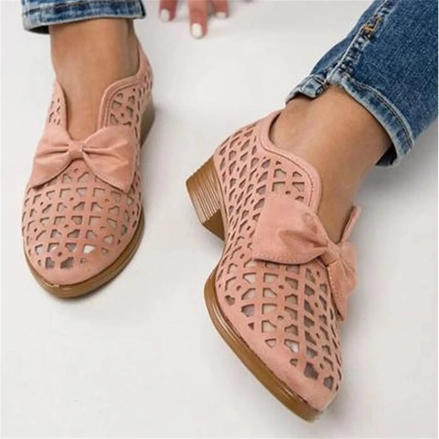 Gibobby Boots for Women Square Toe Women Cowgirl Boots Ladies Retro Ankle Boots Embroidered Western Short Boots 52