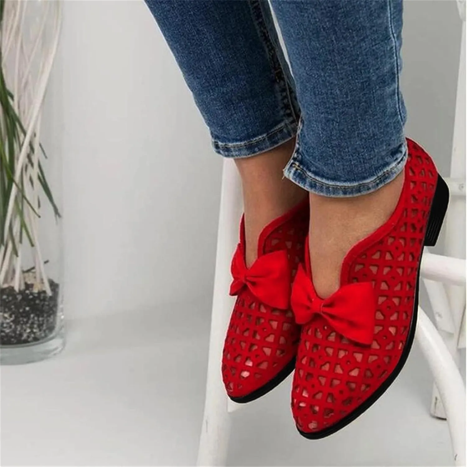 Gibobby Boots for Women Square Toe Women Cowgirl Boots Ladies Retro Ankle Boots Embroidered Western Short Boots 52
