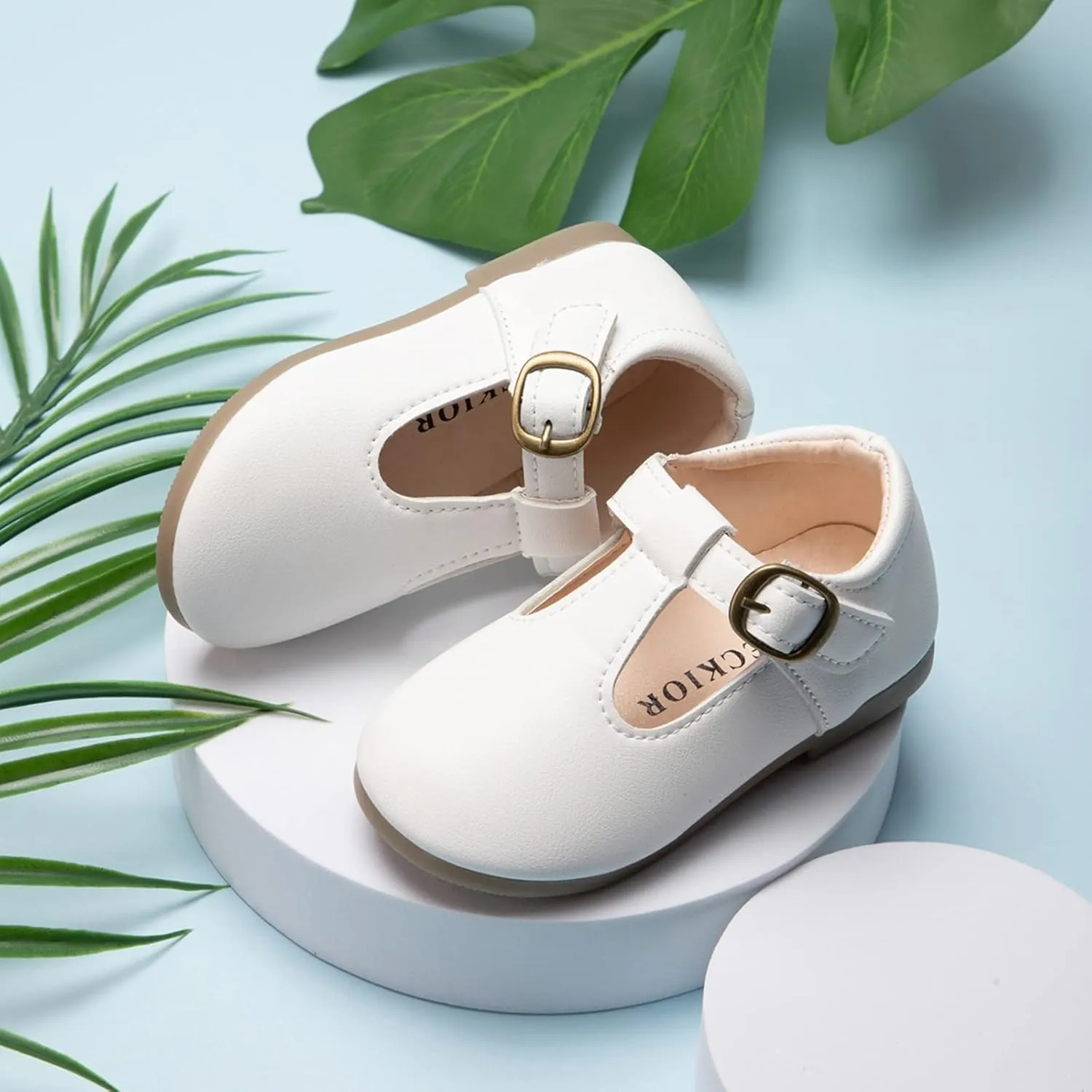 Girls Mary Jane Dress Flat Shoes School niform T-Strap Ballet Flat Toddler Little Kid Performance Shoes Toddler Girl