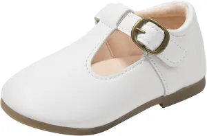 Girls Mary Jane Dress Flat Shoes School niform T-Strap Ballet Flat Toddler Little Kid Performance Shoes Toddler Girl