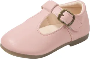 Girls Mary Jane Dress Flat Shoes School niform T-Strap Ballet Flat Toddler Little Kid Performance Shoes Toddler Girl