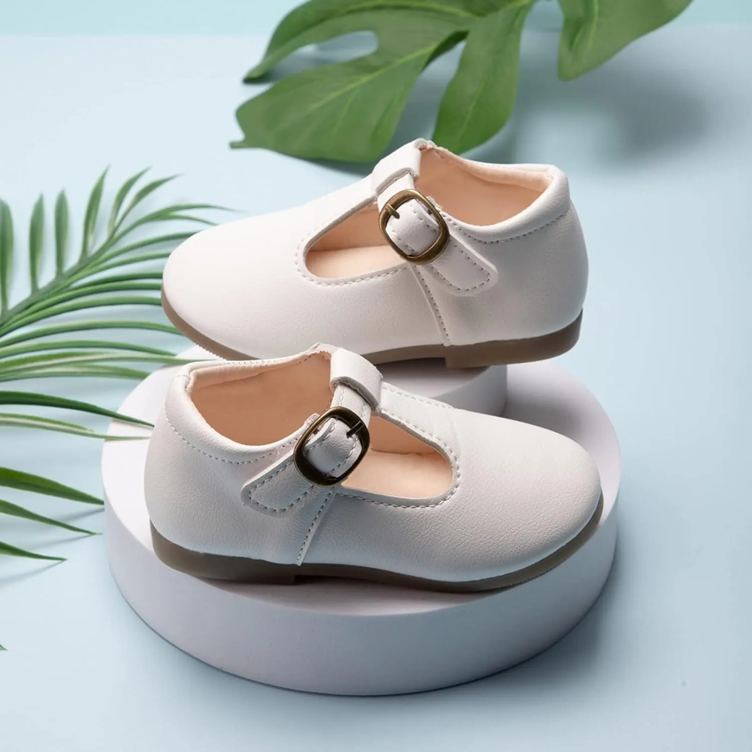 Girls Mary Jane Dress Flat Shoes School niform T-Strap Ballet Flat Toddler Little Kid Performance Shoes Toddler Girl