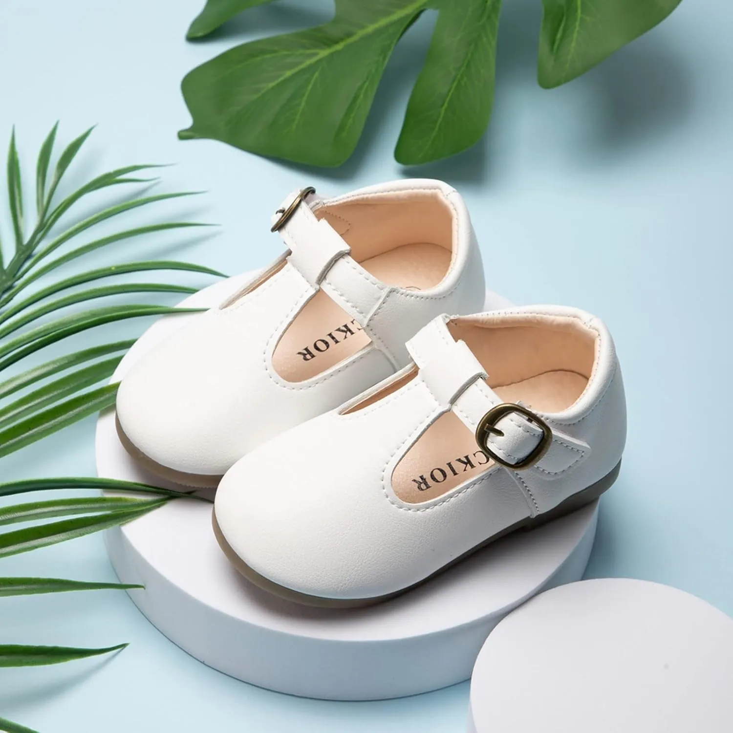 Girls Mary Jane Dress Flat Shoes School niform T-Strap Ballet Flat Toddler Little Kid Performance Shoes Toddler Girl