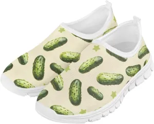 Girls'Running Shoes,Boys'Slip On Flats Lightweight Sports Shoes,Comfortable Elastic Shoes for Playing Walking
