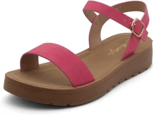 Herstyle Womens Flat Sandals  One Band Ankle Strap Dressy Casual Sandals with Cushioned Footbed | Comfortable Open Toe Walking Shoes for Summer & Daily Wear