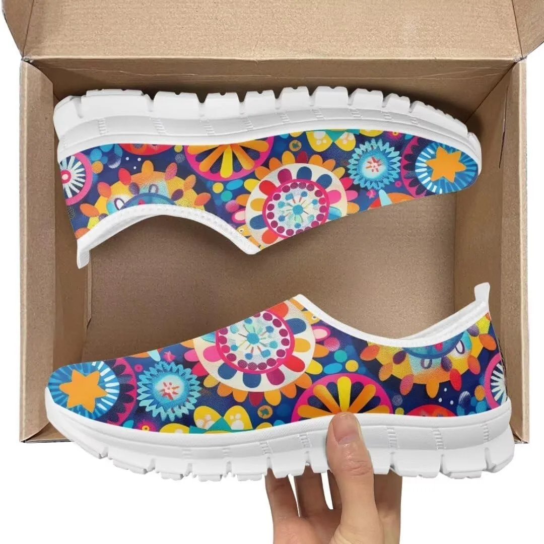 Jeiento Fashion Sneakers for Women Ladies Casual Shoes Tennis Shoes Slip-On Loafers Comfortable Time Off Sneaker Soft Shoes
