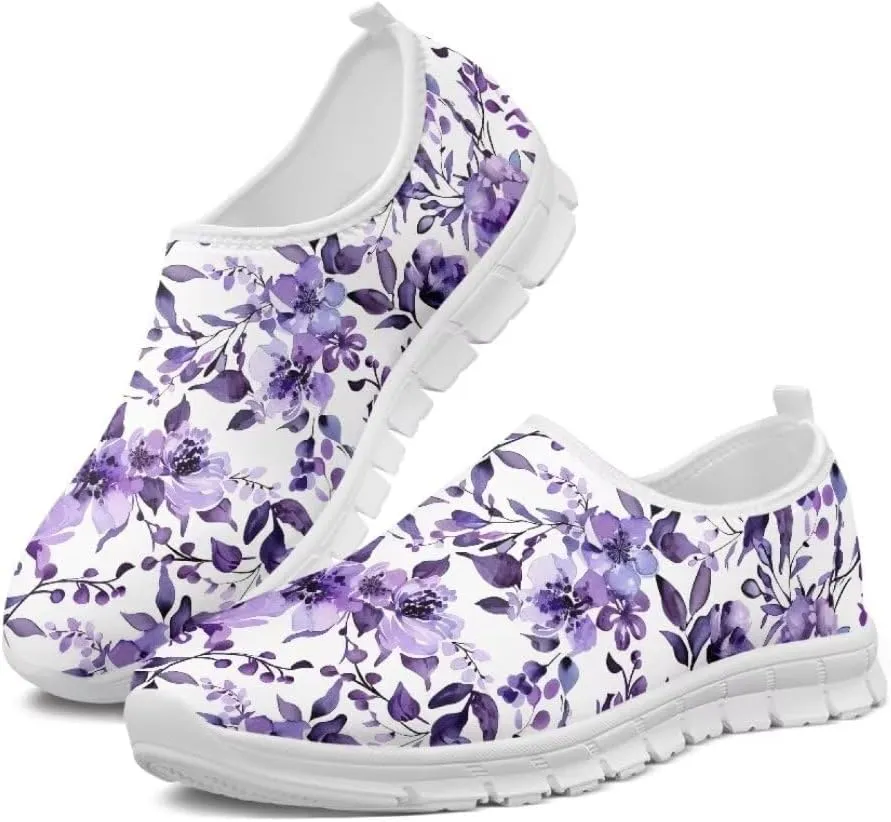Jeiento Fashion Sneakers for Women Ladies Casual Shoes Tennis Shoes Slip-On Loafers Comfortable Time Off Sneaker Soft Shoes
