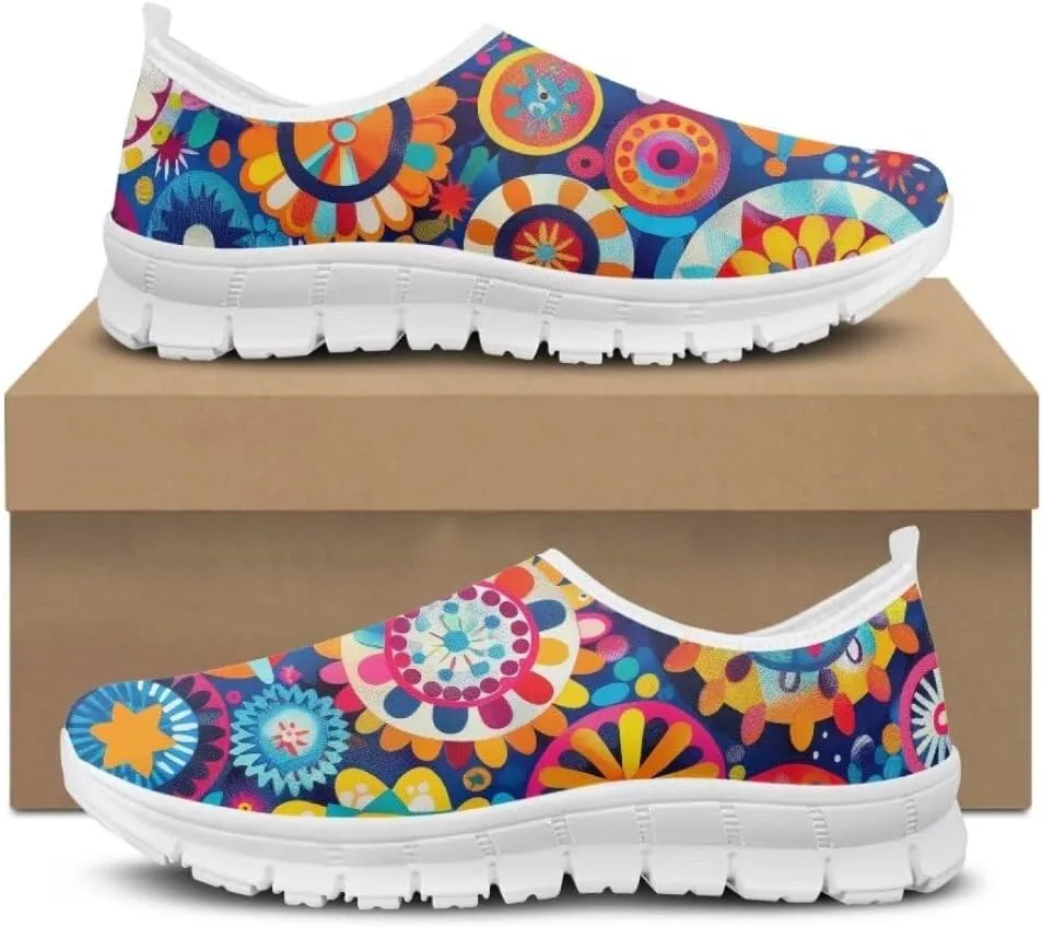 Jeiento Fashion Sneakers for Women Ladies Casual Shoes Tennis Shoes Slip-On Loafers Comfortable Time Off Sneaker Soft Shoes