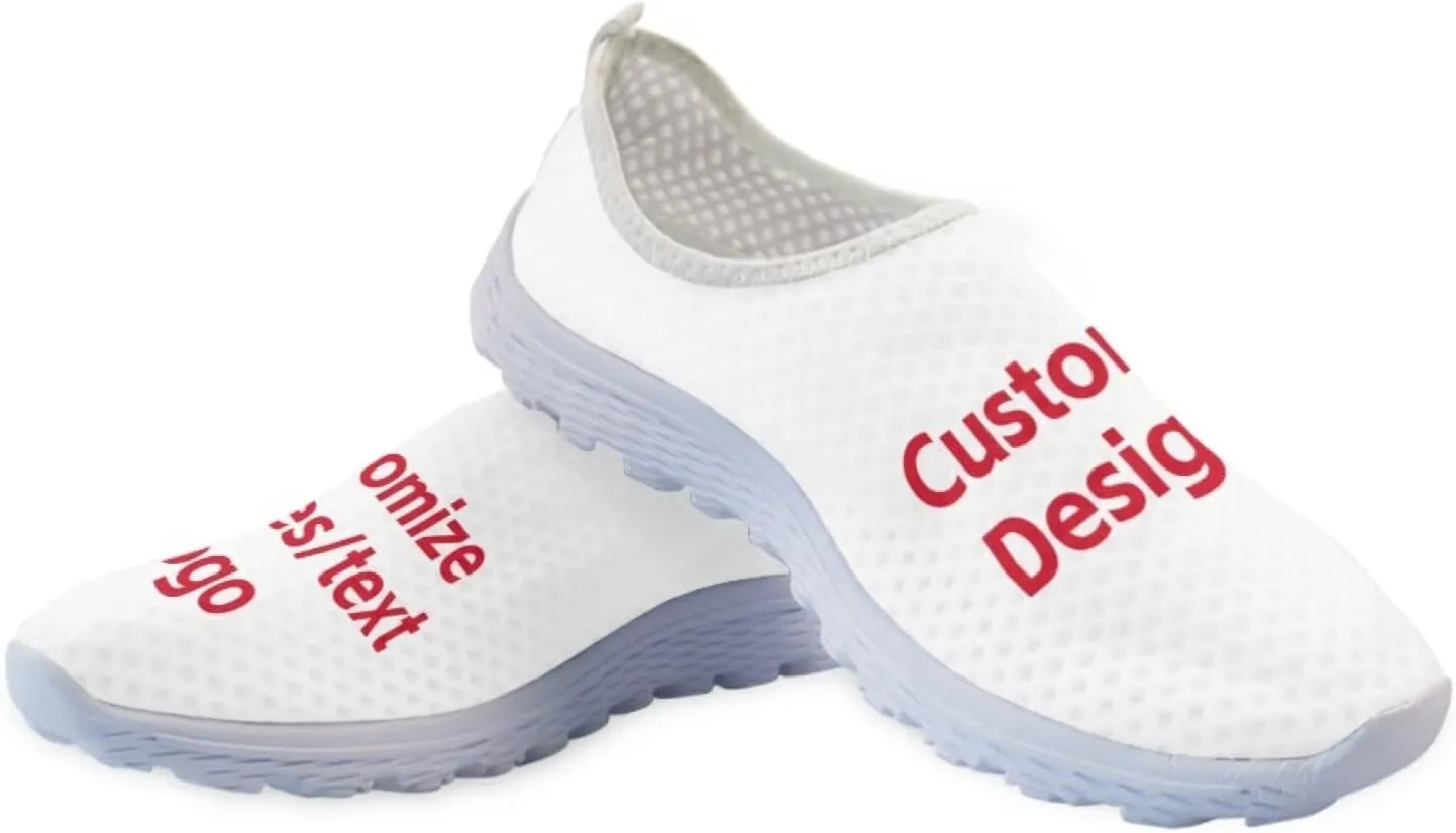Jeiento Slip On Mesh Walking Shoes for Women Men Breathable Beach Water Shoes Flat Tennis Sneakers Jogging Casual Footwear