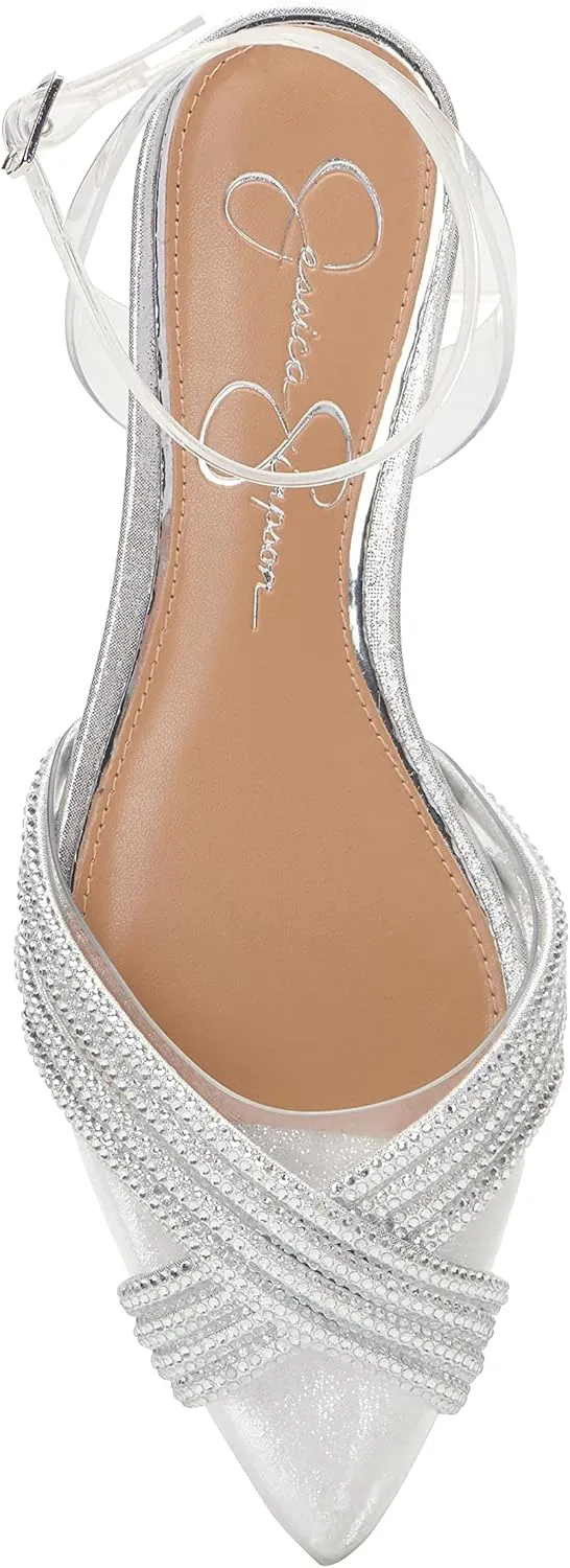 Jessica Simpson Women's Chavi Embellished Evening Flat Ballet