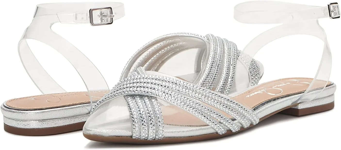 Jessica Simpson Women's Chavi Embellished Evening Flat Ballet