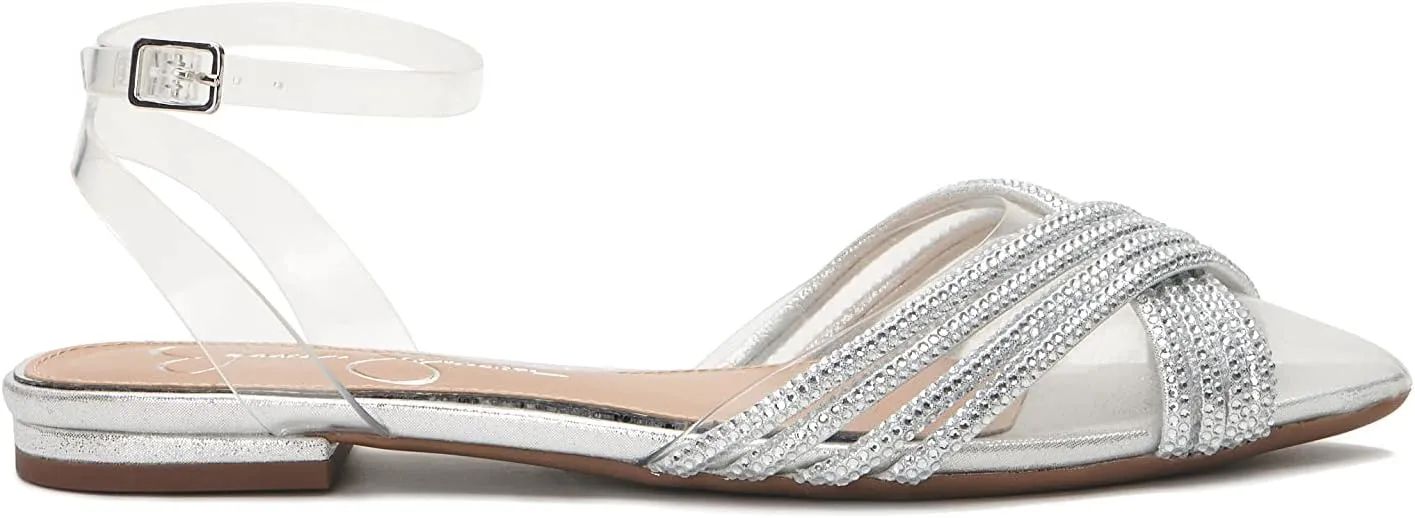 Jessica Simpson Women's Chavi Embellished Evening Flat Ballet