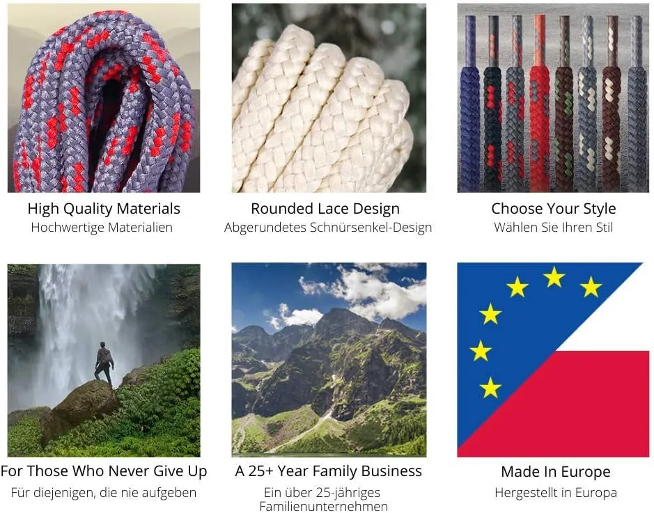 Laces, Performance Shoe Laces For Hiking Outdoor Boots
