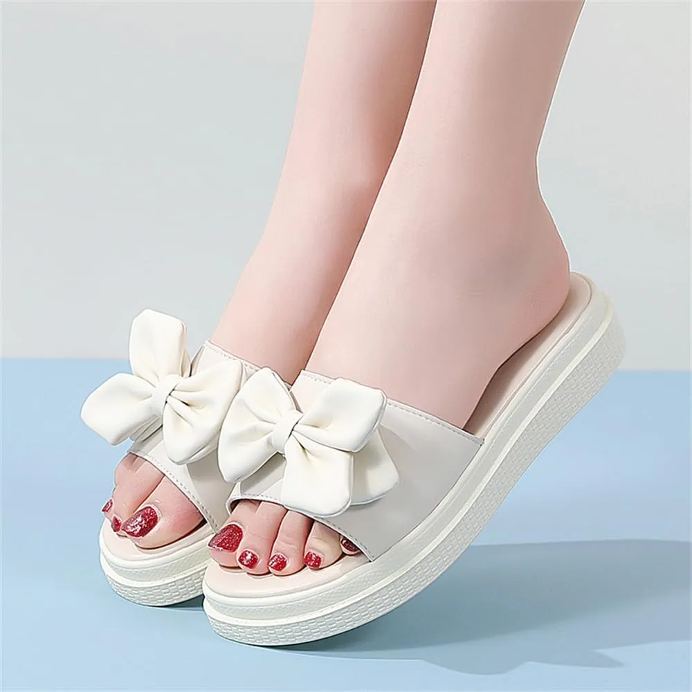 Ladies Platform Sandals - Casual Fashion Wedge Summer Beach Shoes - Comfortable Lightweight Slippers - Z Shape Ladies Rhinestone Wedge Sandals