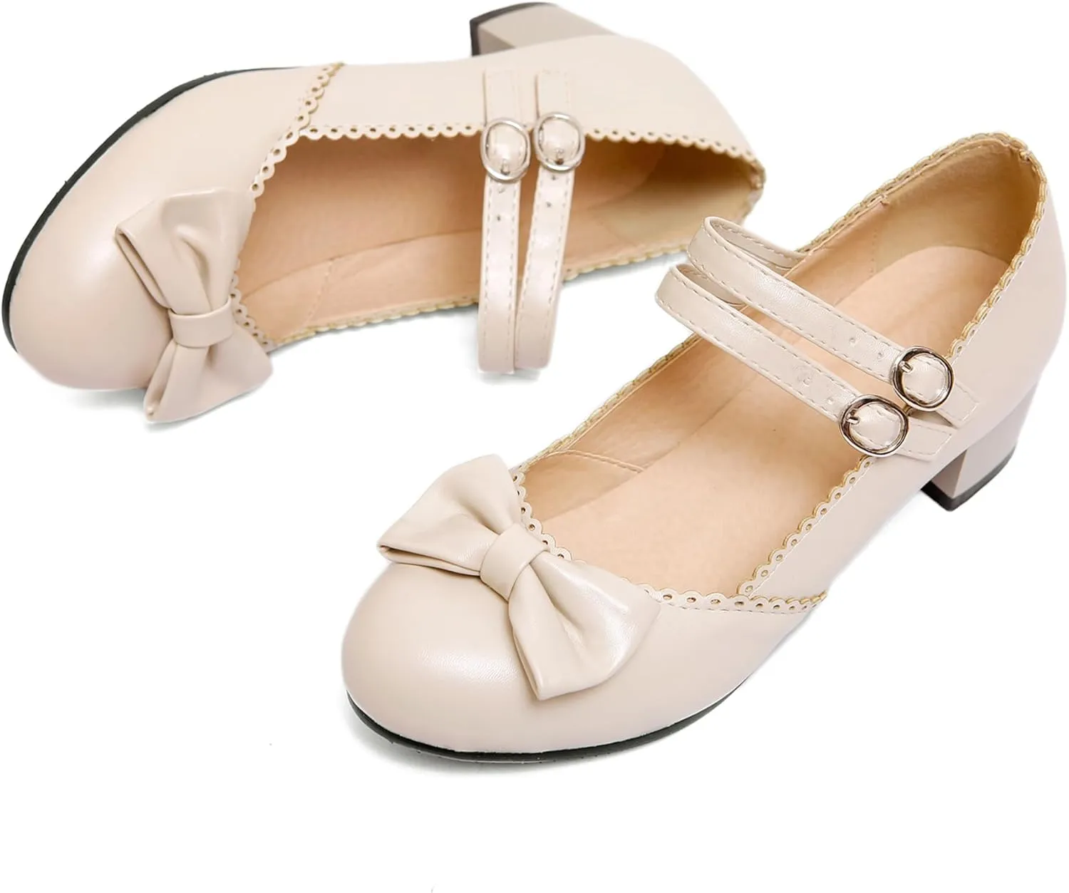 Lovely Bowknot Ankle Strap Mary Jane Princess Shoes