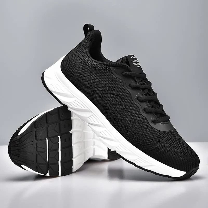 Mens Casual Dress Sneakers Mesh Business Oxfords Casual Dress Lace-Up Lightweight Walking Shoes