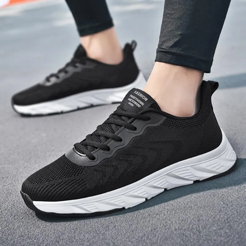 Mens Casual Dress Sneakers Mesh Business Oxfords Casual Dress Lace-Up Lightweight Walking Shoes