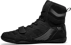 Men's Wrestling Boxing Shoes Breathable Wrestling Shoes Training Shoe for Adult Non Slip Fitness Sneakers High Top Fitness Sneakers