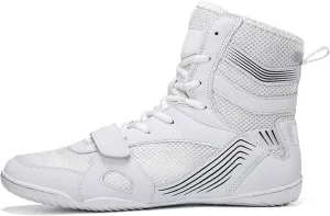 Men's Wrestling Boxing Shoes Breathable Wrestling Shoes Training Shoe for Adult Non Slip Fitness Sneakers High Top Fitness Sneakers