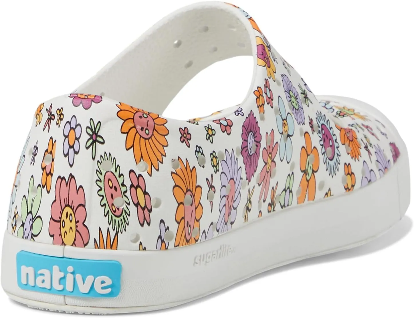 Native Shoes Kids Jefferson Juniper Print (Little Kid) - Shoes for Kids - Slip-on Style - Synthetic Outsole